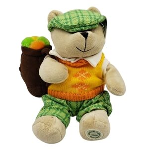 Starbucks Bearista 2006 Golfing Bear Stuffed Animal Stuffy